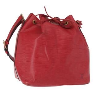 LOUIS VUITTON Epi Petit Noe Shoulder Bag Red M44107 LV Auth 157304